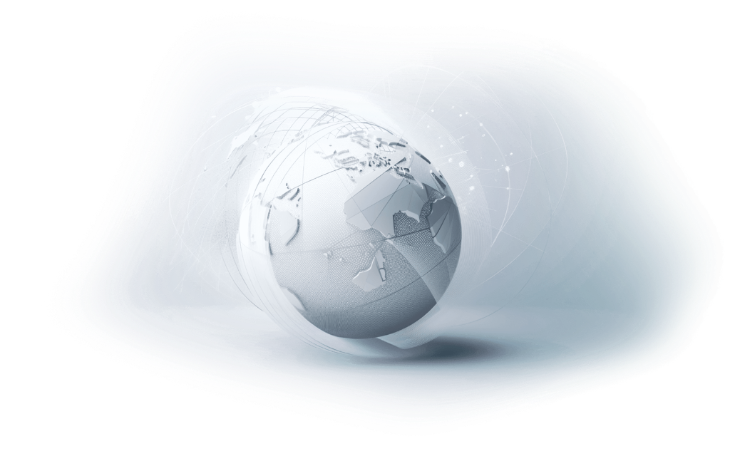 Wereldbol visual voor wereldwijde sanctiescreening